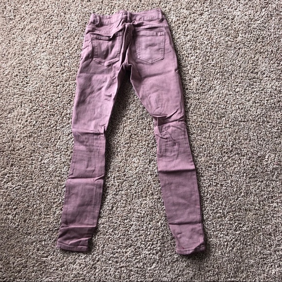 light maroon skinny jeans - Picture 2 of 3